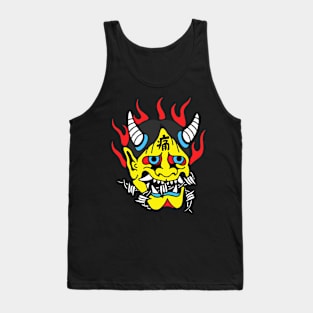 Hannya oni barbed wire Tank Top